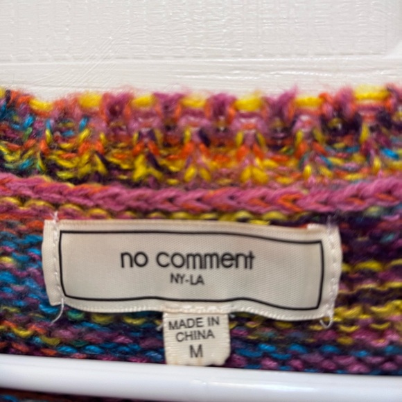 Medium No Comment Multi Color Sweater - Picture 2 of 5